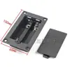 Caja de Batería Embebida para Batería de Litio 18650 de 1/2/3 Secciones Caja de Alimentación de Tres Secciones para Audio con Tapa en Serie 3.7V/12V