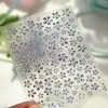 TENSOR Estilo Japonês Brilhante Strass Laser Pequena Flor Adesivos para Nail Art M-1440 Transparente Aura de Fada Flores Aurora Série