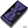 Caixa de Presente Pronta de Fábrica Nova para Homens Conjunto de Gravata Borboleta Lenço de Bolso Abotoaduras Acessórios de Moda para Uso Formal de Negócios Presentes