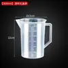 Taza medidora de plástico engrosado con escala, taza medidora de grado alimenticio, taza medidora experimental, vaso medidor, cilindro medidor, taza de plástico a escala