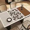 Jogo americano vintage, à prova d'água e à prova de óleo, jogo americano de mesa de jantar sem lavagem, novo jogo americano de mesa de jantar de luxo leve de alta qualidade, resistente a altas temperaturas e anti-queimaduras