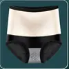 Directamente del Fabricante, Ropa Interior de Algodón Puro Cálida con Forro Polar para Mujer para Otoño e Invierno, Faja Moldeadora de Cintura Alta para Control de Abdomen, Ropa Interior Roja de Talla Grande de Cintura Alta