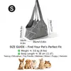 Bolsa de Transporte para Mascotas, Bolso de Hombro para Coche, Bolsa Portátil Transpirable con Toque Frío para Gatos, Bolsa de Verano para Coche