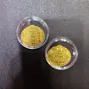 Shuibei Mismo Estilo Oro Puro 999 Pegatina de Oro para Teléfono 2Mg, La Riqueza Viene de Todas Partes, Accesorio Creativo Regalo Venta al por Mayor