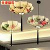 Linternas de Palacio de Estilo Chino, Lámparas Ufo de Tela China, Iluminación para Restaurante Casa de Té Hot Pot, Linternas Rojas, Candelabros, Decoración Festiva para el Hogar Hecha a Mano