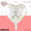 Nuevos Globos de Papel de Aluminio de 18 pulgadas en Forma de Corazón Amor Inglés Día de San Valentín Globos de Decoración para Bodas y Fiestas