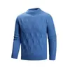 2025 Nuevo Otoño e Invierno Exportación Transfronteriza Amazon Ropa de Punto para Hombre Talla Grande Jersey Medio Cuello Alto Casual Ropa de Punto para Usar Debajo