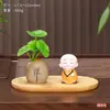 Miniatura de monje estilo Zen, Huaiyuan, un adorno de escritorio para salas de estar, salas de té y entradas de estilo chino o vitrinas de vino