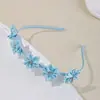 Novos Acessórios de Cabelo Europeus e Americanos para Bebês Meninas Cobertura Total Amigável ao Cabelo Faixa de Cabeça Princesa Acessórios de Cabeça Infantil Acessórios de Cabeça Floridos
