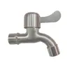 Grifo de Acero Inoxidable 304, Grifo de Lavadora de Apertura Rápida de 1/2 Pulgada, Caño Extendido, Grifo de Doble Uso con una Entrada y Dos Salidas