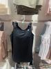 Novo top japonês feminino 25/Shumei, top curto com decote em U e bojo fixo, 473976