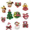 Regalo de Navidad Directo de Fábrica 3 Luces LED Insignia de Ángel Joyería para Fiesta Broche Luminoso para Árbol de Navidad