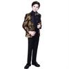 Traje de Disfraz de Rendimiento para Niños Estilo Británico Guapo Rendimiento de Piano Anfitrión Desfile de Modelos Vestido de Lentejuelas
