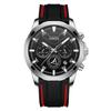 Reloj nibosi para hombre reloj luminoso resistente al agua galvanoplastia al vacío en horno hebilla de mariposa correa de acero sólido reloj de cuarzo