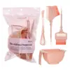 Kit de Ferramentas para Tingir o Cabelo, Tigela para Óleo de Tingimento, Misturador, Cuidados com o Cabelo, Pente Dupla Face para Tingimento, Espremedor Multifuncional para Pasta, Raspador