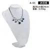 Soporte de exhibición de terciopelo para collares con vista al mar, maniquí de cuello para joyería, soporte para colgantes, mostrador de cuello de maniquí, accesorios de exhibición de joyería