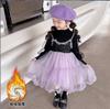 Vestido para Niña 2026 Primavera Nuevo Estilo Falso Dos Piezas Vestido para Bebé Vestido de Cumpleaños Vestido de Princesa para Niños Pequeños