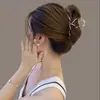 Pinza para el Cabello Trenzada con Pedrería Estilo Ins, Exquisita Pinza de Garra para la Parte Posterior de la Cabeza, Pinza de Tiburón, Pasador Elegante de Moda, Accesorio para el Cabello