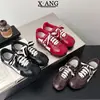 Zapatos de entrenamiento alemanes retro con cordones de cuero genuino para mujer, nueva colección otoño/invierno 2026, zapatillas casuales, estilo Forrest Gump