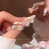 Pendientes de aguja de plata S925 con circonitas brillantes y exquisitas para mujer, ligeros, lujosos y elegantes, de alta gama, populares entre las celebridades de Internet, que combinan con todo.