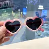 Nuevas Gafas de Sol Polarizadas para Niños con Lazo, Combinación de Colores de Corazón, Gafas para Niñas con Foto, Gafas de Silicona de Dos Tonos, Forma de Corazón