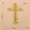 Computador Bordado Etiqueta Bíblia Ouro e Prata Cruz Acessórios de Vestuário Fornecimento Transfronteiriço DIY Patch Bordado Patch Pano Patch