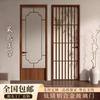 Puerta Oscilante de Aleación de Aluminio para Uso Doméstico, Puertas y Ventanas Estilo Retro Francés, Puerta de Baño, Puerta de Inodoro, Puerta de Cocina, Patrón de Ondas de Agua Ultra Blanca