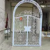 Puerta de Patio Exterior Estilo Europeo, Puerta de Jardín para Villa de Aleación de Aluminio, Arco de Hierro Forjado para Casa de Huéspedes, Fabricante de Puertas para Patio de Casa Autoconstruida