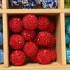 Bola de diamante incrustada con cuentas de cristal de pedrería, cuentas con agujero, cuentas espaciadoras, hechas a mano, material para colgante de pulsera de mano, accesorios de joyería DIY al por mayor