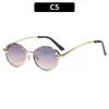 Moda Europea y Americana Nuevo Retro Gafas de Sol Metálicas Sensación de Alta Gama Gafas de Sol con Protección UV Personalidad Tendencia Gafas de Estilo Callejero