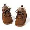 Botas de Bebê Mais Vendidas Transfronteiriças 0-1 Ano Antiderrapantes de Cadarço Sapatos de Bebê PU Versátil Casual Atacado Sapatos de Bebê