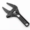 Llave de plomería móvil de mango corto, de aleación de aluminio, grande y abierta, para reparación de tuberías y baño, venta al por mayor
