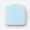 Acero Inoxidable Espejo Pequeño Plegable Portátil Espejo Estudiantil de Dormitorio Espejo de Mano Espejo de Maquillaje de Doble Cara Mini Espejo Redondo Pequeño