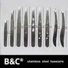 Pinzas para cejas de acero inoxidable Meidian pinzas para cejas tijeras de belleza tijeras mariposa herramientas de belleza profesionales tijeras de maquillaje