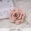 Flor de Mocha Rosa Flor Simulada Esquina Flor de Rosa Pared Flor de Seda Boda DIY Corona Hecha a Mano Flor Falsa Decoración Flor Artificial