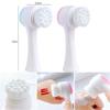 Escova de Rosto de Silicone de Silicone de Lã Dupla Face Doméstica Manual Escova de Limpeza 3D Limpeza de Rosto Escova de Massagem de Dupla Utilização