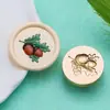 Nuevas Cabezas de Sello de Cobre Serie Floral en Relieve con Diseños de Cereza, Crisantemo Silvestre y Fresa, Cabezas de Sello de Cera Vegetal Artísticas, Venta al por Mayor de Fábrica