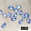 Joias de diamante para unhas finas, flash, formato de diamante oval, fundo pontudo, tipo ovo de pombo, pile de unhas de cristal branco, acessórios de diamante