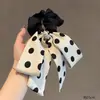 Estilo Coreano Puntos de Polka Lazo Intestino Grueso Goma para el Cabello Gama Alta Celebridad de Internet Elástico Color Contrastante Temperamento Sujetador de Cola de Caballo Nueva Goma para el Cabello