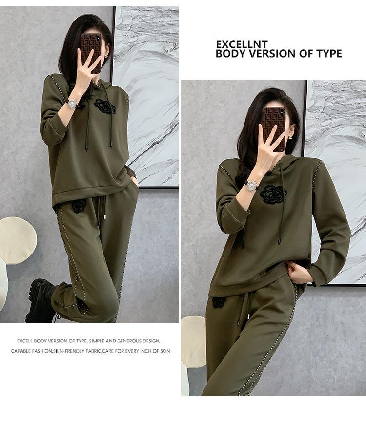 跨境淘货源2023秋季新款街头潮流减龄小个子爆款欧货网红款运动套装休闲运动气质休闲时尚流行新款秋装秋装女装时尚套装套装女装秋季套装女套装女女士运动服女装两件套套装卫衣套装休闲套装秋季套装女装时尚套装盐系休闲套装女装2023