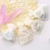 Bolsa de Nueva Llegada Bolsa de Encaje con Bordado de Estrella Blanca Fábrica Spot Bolsa para Empaque de Joyería Bolsa de Regalo Bolsa de Almacenamiento de Encaje