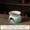 Conjunto de Chá Kung Fu, Fogareiro para Preparo de Chá, Aquecedor de Chá, Bule de Cerâmica Simples, Xícara de Chá, Porta Incenso, Conjunto Pequeno, Caixa de Presente, Lembrança