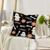 TEMU Almohada Caliente de Halloween Estampado de Fantasma y Calabaza Material de Lino Decoración de Fiesta Americana Nueva Funda de Almohada