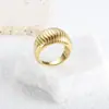 Anillo Ancho de Acero de Titanio Texturizado Estilo Ins Europeo y Americano, Accesorio Versátil para Fiesta que Conserva el Color, Anillo Vintage Versátil, Anillo de Moda