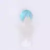 Peruca Cosplay Trilha de Derretimento de Neve de Genshin Impacto Azul Gelo Fibra de Alta Temperatura