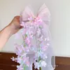 Horquilla de Lirio del Valle de Alta Resistencia con Lazo, Accesorio para el Cabello para Mujer, Horquilla de Flor Estilo Fresco para la Parte Trasera de la Cabeza, Adorno de Cabello Vintage