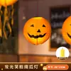Lanternas de Abóbora de Halloween Adereços Fotográficos Brilhantes Decorações de Atmosfera de Cena Assustadora Pequenos Enfeites Pendurados Jardim de Infância