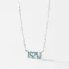 Colar Pingente Coração Letra I Love U Elegante Vintage em Prata Esterlina 925 para Mulheres, Presente de Dia das Mães de Luxo Leve