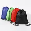 En stock Paquete de Poliéster en Blanco Bolsillo de Paquete Mochila con Cordón Publicitaria Deportiva para Maratón Mochila de Almacenamiento Deportiva Bolsa Impresión