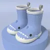 Botas de lluvia de tiburón para mujer, moda de verano, zapatos de goma para exteriores, antideslizantes, nuevas, lindas, botas de agua, botas de lluvia cortas